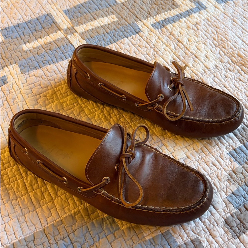 Sperry Dark Brown Leather Boat Shoes